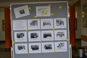 Uczniowie wykonujące pracę - akcja żonkile