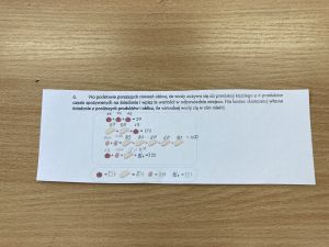 Kartka na której jest ćwiczenie dotyczące wody